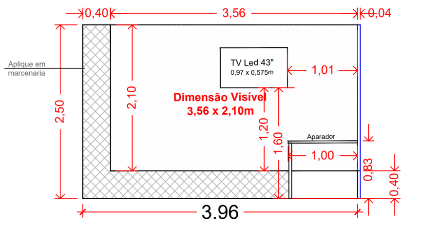 Vista Técnica 1 — Bronze 12m²