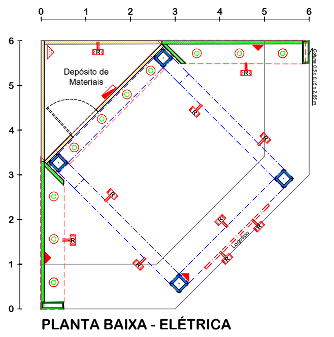 Planta Elétrica — Prata Canto 31,5m²